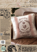 IOD MERCANTILE Stamp Collection 12"x 12". 2 sheets of stamps! Grainsack stripe! - Decoupage Central