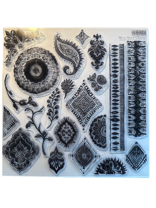 IOD Mercy House Chitenge Stamp Collection 12"x 12" - Decoupage Central