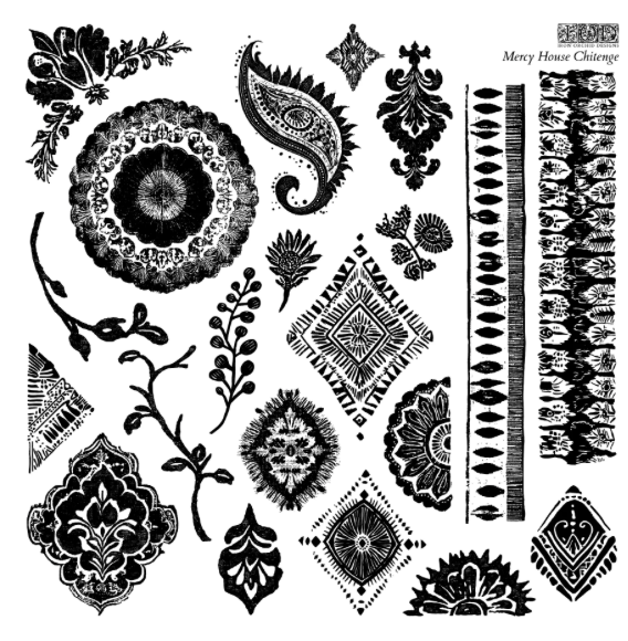 IOD Mercy House Chitenge Stamp Collection 12"x 12" - Decoupage Central