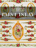 IOD Petite Fleur RED, Paint Inlays 12" x16" Pad, 4 pages - Decoupage Central