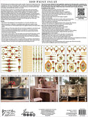 IOD Petite Fleur RED, Paint Inlays 12" x16" Pad, 4 pages - Decoupage Central