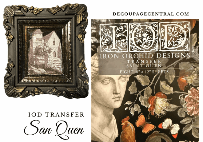 IOD Saint Ouen Transfer , Rub on Transfer 12" x 8" Pad - Decoupage Central