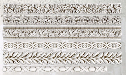 IOD Silicone Mould TRIMMINGS 1 Total Size 6" x 10" - Decoupage Central