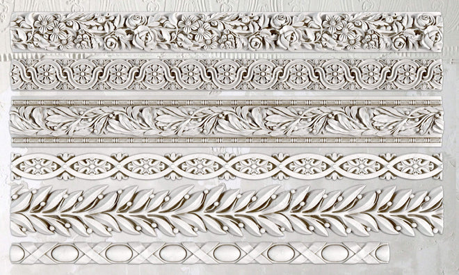 IOD Silicone Mould TRIMMINGS 1 Total Size 6" x 10" - Decoupage Central