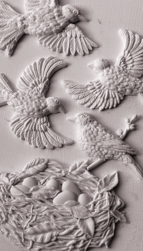 IOD Sparrows Nest Mould, 6" x 10". - Decoupage Central