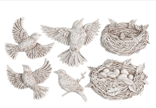 IOD Sparrows Nest Mould, 6" x 10". - Decoupage Central