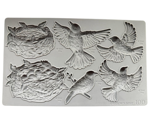 IOD Sparrows Nest Mould, 6" x 10". - Decoupage Central