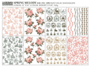 IOD Spring Melody, Paint Inlays 12" x16" Pad, 8 pages. - Decoupage Central