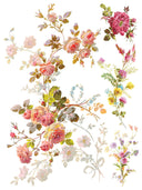 IOD St Germaine , Rub on Transfer 12" x16" Pad, 8 pages - Decoupage Central
