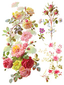IOD St Germaine , Rub on Transfer 12" x16" Pad, 8 pages - Decoupage Central