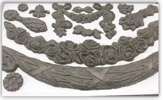 IOD Swags Silicone Mould, 6" x 10", - Decoupage Central