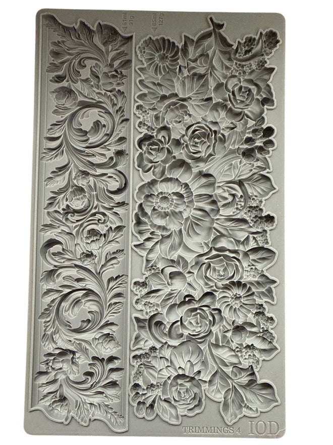 IOD Trimmings 4 Mould, 6" x 10" - Decoupage Central
