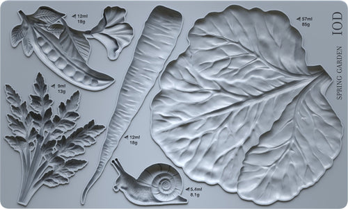 IOD Tulips Silicone Mould, 6" x 10" - Decoupage Central