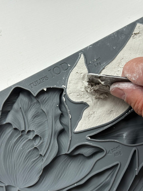 IOD Tulips Silicone Mould, 6" x 10" - Decoupage Central