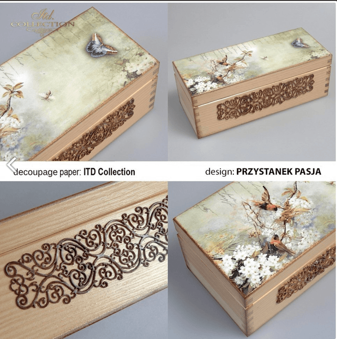 ITD A4 Birdie Darling Quads Rice Paper 0979 - Decoupage Central