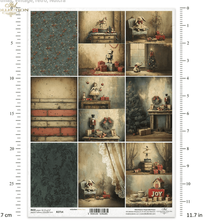 ITD A4 Christmas Toy Multi Collection R2714 - Decoupage Central