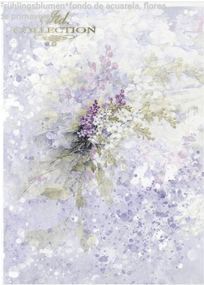 ITD A4 Lilacs Rice Paper R2202 - Decoupage Central
