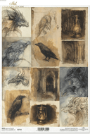 ITD A4 R2715 The Raven & the Dragon Paper Rice Paper - Decoupage Central
