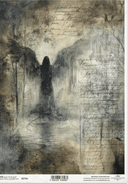 ITD A4 R2734 Ashes of Grace Rice Paper - Decoupage Central