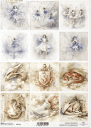 ITD A4 R2755 Where Fairies Keep Dragons - Decoupage Central