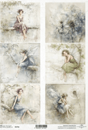 ITD A4 R2756 Stillness of the Fae Rice Paper for Decoupage - Decoupage Central