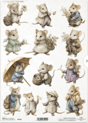 ITD A4 R2790 Mice are Adorable - Decoupage Central