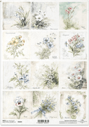 ITD A4 Spring Wildflower Multi Rice Paper R2605 - Decoupage Central
