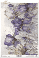 ITD A4 Whispering Irises Rice Paper R2703 - Decoupage Central