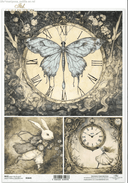 ITD A4 Wings of Time Rice Paper R2645 - Decoupage Central