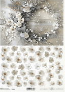 ITD A4 Winter Floral Rice Paper 2361 - Decoupage Central