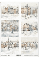 ITD A4 Winter in Watercolor Rice Paper R2307 - Decoupage Central
