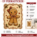 Just Ginger UV DTF PermaSticker 3.01" x 4" - Decoupage Central