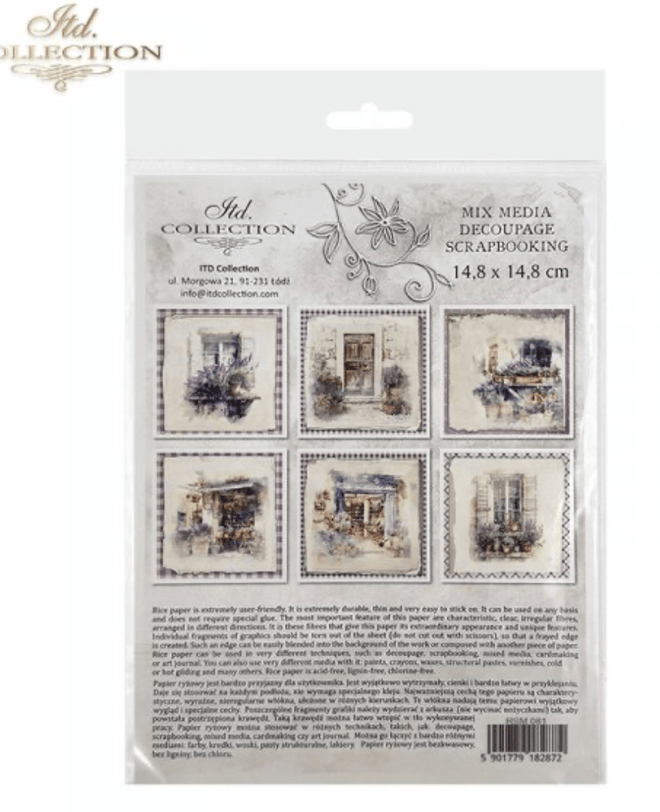 Lavender Window Collection: 5.8 inch / 6 pages - Decoupage Central