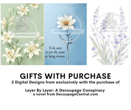 Layer By Layer: A Decoupage Conspiracy Novel with 3 Digital Download Designs! - Decoupage Central