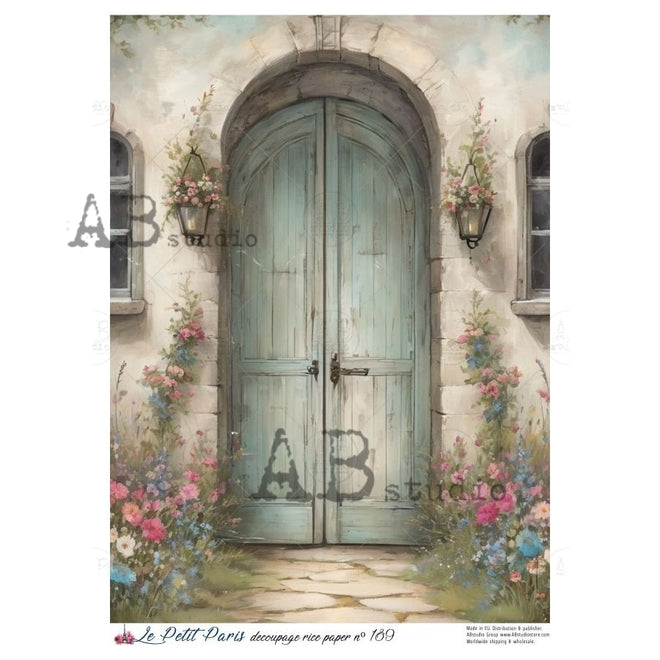 A4 LPP The Blue Door Paper Le Petit Paris 189