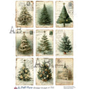 A4 LPP Vintage Christmas Postcards Paper Le Petit Paris 760