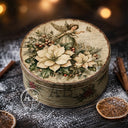 A4 LPP 798 Poinsettia Angel Medallions Rice Paper