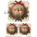A4 LPP 811 Christmas Cherub Medallions