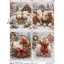 A4 LPP Christmas on the Farm Paper Le Petit Paris 812