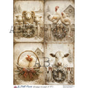 A4 LPP Winter Farm Friends Paper Le Petit Paris 813