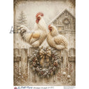 A4 LPP Christmas at the Hen House Paper Le Petit Paris 815