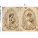 A4 LPP 872 Heavenly Rose Angels Paper