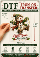 Light up the Season DTF Iron-On Transfer 7.96"x 11.5" - Decoupage Central