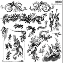 LIMITED EDITION CLASSICIAL CHRISTMAS Stamp Collection 12"x 12" - Decoupage Central