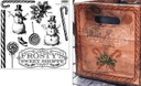 LIMITED EDITION FROSTYS SWEET SHOP Stamp Collection 12"x 12" - Decoupage Central