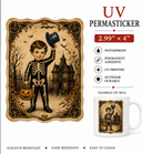 Little Bones UV DTF PermaSticker. 2.99 in x 4 in - Decoupage Central