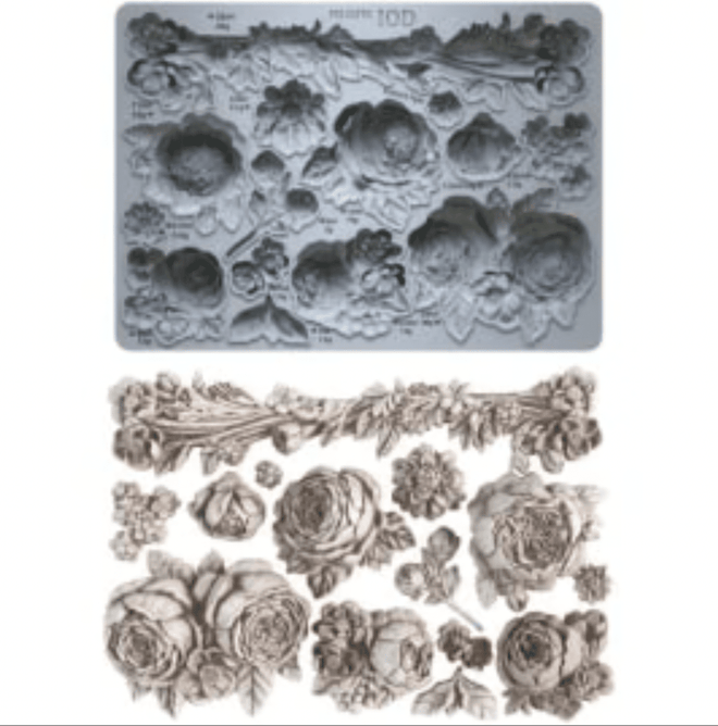NEW IOD FELICITE Silicone Mould, 5" x 7" - Decoupage Central
