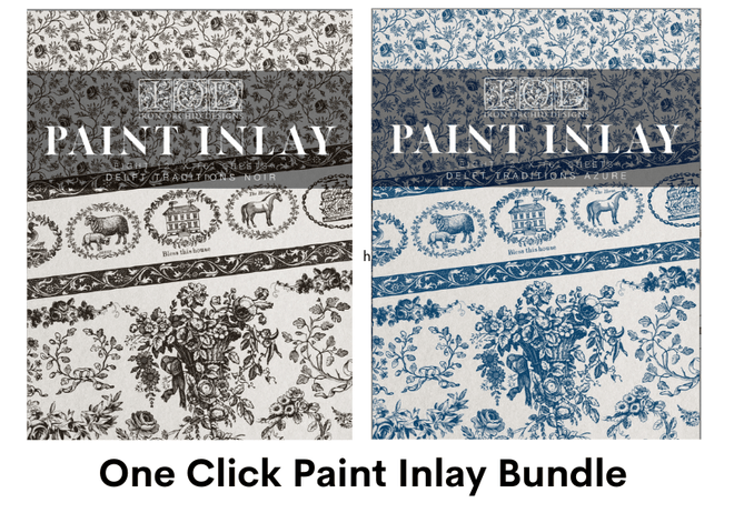 NEW IOD Paint Inlay Bundle Delft Traditions: One Click Gets Both - Decoupage Central