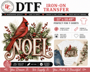 NOEL DTF Iron-On Transfer 11" x 10.49" - Decoupage Central