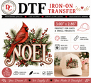 NOEL DTF Iron-On Transfer 3.00" x 2.86" - Decoupage Central